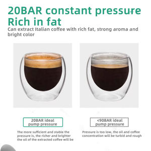 Máquina de café espresso eléctrica portátil de acero inoxidable con capacidad de 11-15 tazas Compatible con café molido para uso en exteriores y automóviles - Product Image 3