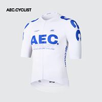 Maillots de cyclisme d'hiver à manches courtes pour femmes AEC.CYCLST en spandex/polyester, coupe-vent, ultralégers, respirants, séchage rapide, pour vélo de route