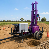 Machine de forage en eau profonde, tête rotative hydraulique puissante, couple fiable, équipement de forage de puits d'eau portable