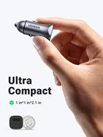 UGREEN USB-C Autoladegerät PD 30W & QC 30W 2-Port Mini Tragbares Schnell-Ladegerät Typ C für iPhone Samsung
