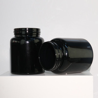 Pot en verre sodocalcique noir personnalisé avec couvercle en bois, pot vide polyvalent pour le stockage du miel et du thé, et contenants ménagers quotidiens