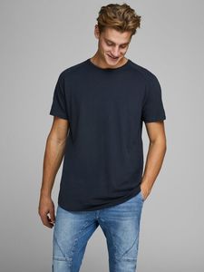 T-shirt col roulé à manches courtes pour homme, 100% coton, doux, Slim - Product Image 2