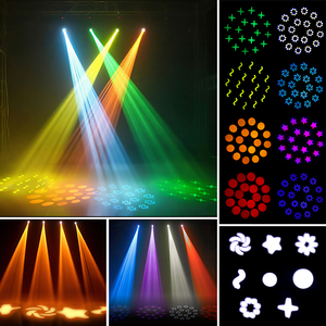 Đèn sân khấu di động đầu Beam <span class=keywords><strong>LED</strong></span> RGBW 120W 18 <span class=keywords><strong>Gobo</strong></span> với Vali đựng, điều khiển DMX512, dùng cho Club, KTV, Disco, DJ, Tiệc cưới - Product Image 5