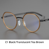 Lunettes à monture ovale tendance avec verres correcteurs ajustables et montures ultra-légères pour hommes et femmes