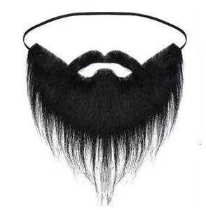 Divertido Bigote Autoadhesivo Novedoso para Disfraces de Fiesta y Navidad, Barba Falsa, Bigotes Falsos Divertidos - Product Image 1