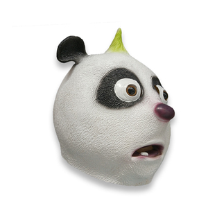หน้ากากยางแพนด้าน่ารักสำหรับผู้ใหญ่,หน้ากากสัตว์หน้ากากฮาโลวีนหายใจได้หน้ากากคอสเพลย์หน้ากากปาร์ตี้ - Product Image 5