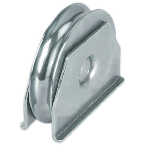 ล้อพร้อมรองรับด้านข้างสำหรับประตูร่องกลม100มม - Product Image 1