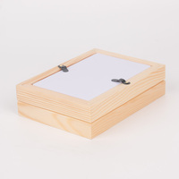 Kit de moule en argile pour les pattes de chien et de chat, cadre Photo, cadre Photo en bois avec argile, 5 pouces