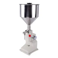 Machine de remplissage manuelle A03 pour bouteilles en plastique de 50 ml, crème cosmétique, huile d'olive, miel liquide, pots de miel