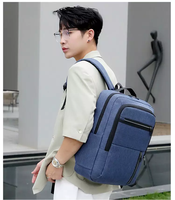 Sac à dos pour ordinateur portable grande capacité avec port de charge USB, sac de voyage d'affaires pour homme, résistant à l'eau, sac à dos d'école pour ordinateur portable