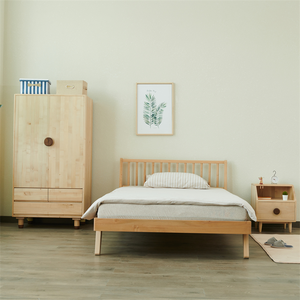 JIAMUJIA modern student children house bambino ragazzi ragazze mobili camera da letto struttura in legno massello letti per bambini - Product Image 4