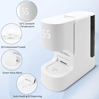Dispensador de Toallas Comprimidas Desechables de Calentamiento Rápido Inteligente al por Mayor, Máquina de Toallas con Logotipo Personalizado para Salón de Belleza, Hotel, Spa y Uso Doméstico
