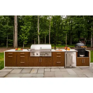 Cheap Price Custom Size Stainless Steel Waterproof Durable Stainless Steel Outdoor Kitchen Cabinet