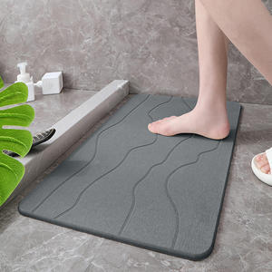 FIGOO Luxuriöse Wellenmuster-Badematte aus Diatomeenerde mit Rutschfester Oberfläche und Individuellem Design - Product Image 3