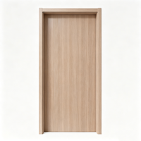 Porte intérieure WPC sur mesure, moderne, à panneau plat, en bois, étanche, résistante à l'humidité, insonorisée pour chambre à coucher
