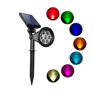 Projecteur <span class=keywords><strong>solaire</strong></span> extérieur étanche à LED, projecteur RGB à haute luminosité, éclairage <span class=keywords><strong>solaire</strong></span> extérieur, projecteur de jardin <span class=keywords><strong>solaire</strong></span> - Product Image 1