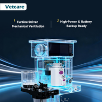 Appareil d'anesthésie vétérinaire à entraînement par turbine, moniteur d'anesthésie vétérinaire avec ventilateur