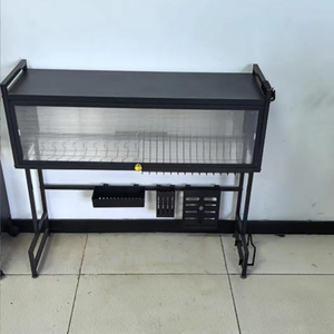 Organizador <span class=keywords><strong>de</strong></span> cocina <span class=keywords><strong>de</strong></span> Metal multifuncional, soporte <span class=keywords><strong>de</strong></span> almacenamiento <span class=keywords><strong>de</strong></span> 65-105cm, estante <span class=keywords><strong>de</strong></span> hierro para <span class=keywords><strong>fregadero</strong></span>, <span class=keywords><strong>escurridor</strong></span> <span class=keywords><strong>de</strong></span> <span class=keywords><strong>platos</strong></span> <span class=keywords><strong>sobre</strong></span> <span class=keywords><strong>el</strong></span> <span class=keywords><strong>fregadero</strong></span>, estante <span class=keywords><strong>de</strong></span> secado <span class=keywords><strong>de</strong></span> <span class=keywords><strong>platos</strong></span> - Product Image 4