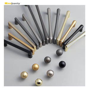 Vente chaude Mat Brillant En Acier Inoxydable Nickel Brossé Noir Armoire Poignées Poignée Meubles Meubles Poignées Boutons - Product Image 5