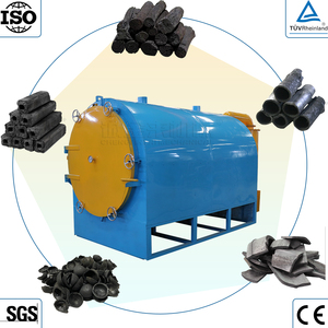 Four de carbonisation horizontal écologique pour la production de charbon de bois dur, ensemble complet de petite taille, équipement de pyrolyse de biomasse pour le coco - Product Image 1