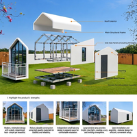 Cabane triangulaire préfabriquée Xiamao en acier galvanisé isolé pour hôtel-resort, camping panoramique et glamping
