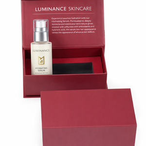 Boîte à tiroir rigide en carton recyclé personnalisée pour cosmétiques, avec insert pour sérum et crème, coffret cadeau, logo personnalisé imprimé, fabricant - Product Image 2