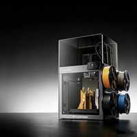 Flashforge Creator 5 Pro 4-Toolheads Printer 3D Multi-Warna Tertutup |   500% Lebih Cepat