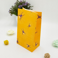 Sacs cadeaux en papier jetables de luxe pour fête d'anniversaire, motif araignée, biodégradables, imperméables, sacs en papier pour la restauration rapide, sacs d'emballage alimentaire