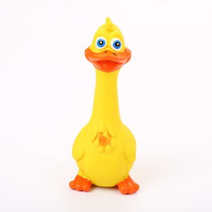 Jouets pour animaux de compagnie en latex de luxe, modernes, en forme de canard, classiques, écologiques, avec motif de dessin animé amusant et couineur, pour usage intérieur – Meilleures ventes - Product Image 2