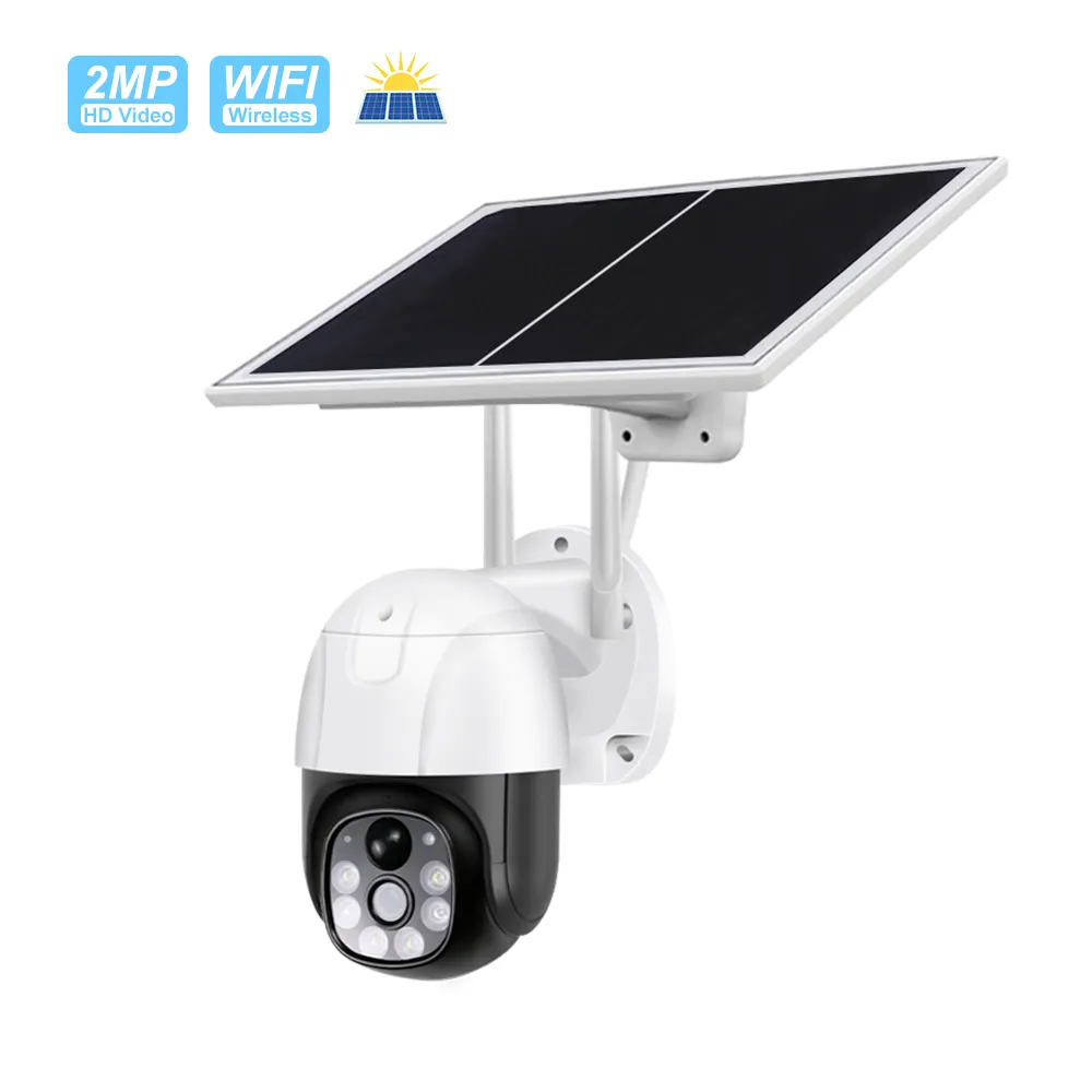 Factory Wholesale Surveillance Equipment 2mp Solar Cctv Camera Wifi Solar Camera Outdoor Ptz