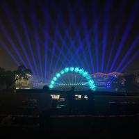 Fuentes Musicales Comerciales de Acero Inoxidable para Exteriores con Iluminación RGB para Proyección de Películas en Pantalla de Agua
