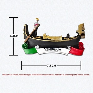 Aimants de réfrigérateur en résine italienne en stock - Aimants personnalisés sur le thème des attractions touristiques, souvenirs de voyage culturels et créatifs, aimant de réfrigérateur moderne - Product Image 4