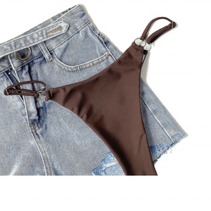 Bikini sexy à lacets et à bretelles pour jeunes femmes, vente chaude personnalisée, maillots <span class=keywords><strong>de</strong></span> <span class=keywords><strong>bain</strong></span> - Product Image 5