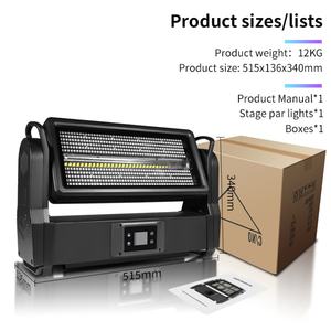 AICPOSE - Luz Estroboscópica LED Móvil de 1000 W, Resistente al Agua IP65, DMX512, Iluminación Estroboscópica LED para Conciertos - Product Image 2