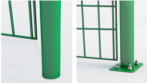 Sınır duvar ızgara tasarımı bahçe kafes ikili çit tel örgü bahçe çit 3d Metal çit panelleri - Product Image 3