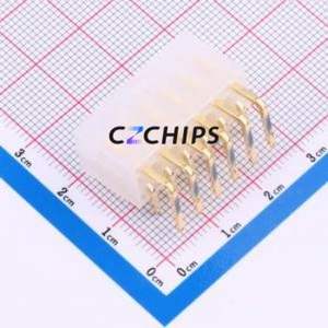 DLL-5569-12AW-GOLD Wire-to-Board Pin Header Bent Lead Through Hole,P=4.2mm Connector 2x6P 4.2mm Right Angle Insert 12P - Product Image 2