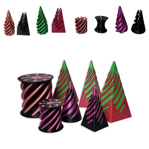 3D In Xoắn Ốc Hình Nón Đồ Chơi Kim Tự Tháp Điêu Khắc Sáng Tạo Căng Thẳng Giảm Fidget Spinner Bền Nhựa Lưu Niệm Vui Vẻ Đẩy Đồ Chơi - Product Image 2