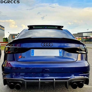 Dgrccs Audi S3 Limousine 8V Sedan 2013-2020 thể thao sợi carbon phía sau môi & khuếch tán với Dễ dàng cài đặt đầy đủ Kit - Product Image 6