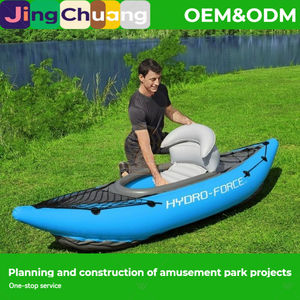 Kayak Individual Inflable Bestway65115, Bote Inflable, Bote de Pesca, Balsa de Goma, Canoa Plegable Reforzada - Product Image 4