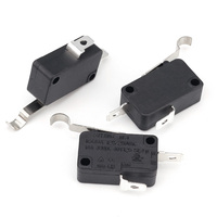 Microinterruptor Mini SPST NO, Botón Pulsador Simulado, Interruptor de Límite de Circuito SPDT con Émbolo de Plástico, Fabricado en China