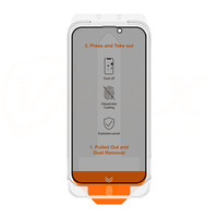 Kit de Alineación de Fácil Instalación, Protector de Pantalla de Vidrio Templado Anti-Espía con Película Protectora Contra el Polvo para iPhone 14, 13, 13 Pro, 16e, 17e