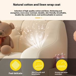 Bonito sofá de lactancia infantil de oso perezoso para niños para el hogar, Parque escolar, Material de madera para exteriores, arreglo de lectura, muebles de dormitorio - Product Image 2