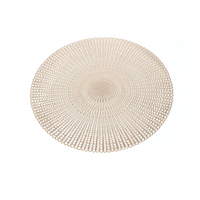 Napperons de table festifs en PVC tressé de qualité supérieure, lot de 4, style floral, couleur personnalisable, imperméables, antidérapants et durables