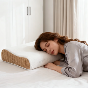 Gối mút hoạt tính bán buôn, chất liệu vải dệt kim mềm mại, có thể tùy chỉnh, thiết kế công thái học, độ đàn hồi chậm, chất liệu cotton thoáng khí, nội thất phòng ngủ hiện đại - Product Image 1