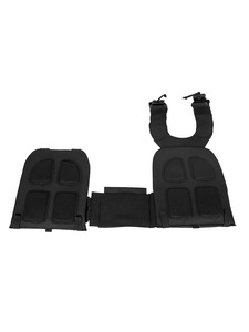 Gilet Tattico Modulare con Taglio Laser, Fondina Nera, Portaoggetti in Tessuto Oxford Rosso, Portacaricatori a Sgancio Rapido, Bandoliera Molle e Portapiastre - Product Image 5