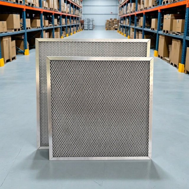 First-Effect Stainless Steel Aluminum Mesh Filter Cleanable/Replaceable All-Metal Element High-Temperature Resistant 99.95%