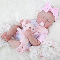 Boneka Bayi Reborn 18 Inci, Mirip Asli, Bahan Vinyl Lembut, Boneka Bayi Baru Lahir Realistis, Mainan untuk Anak, Hadiah, Grosir, Custom