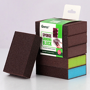 Tampon à récurer coloré haute densité en émeri, remplace le tampon de nettoyage en <span class=keywords><strong>laine</strong></span> d'acier pour cuisine - Product Image 1