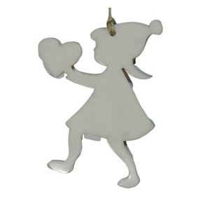 Fairy Shaped White Resin Cut <b>Work</b> Christmas Hanging Item <b>Home</b> Hotel Decor Unique Artistic Style Christmas - Product Image 4