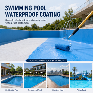 Peinture acrylique flexible imperméable pour piscines hors sol, <span class=keywords><strong>à</strong></span> adhérence supérieure, ultra longue durée, bloquant les UV - Product Image 5
